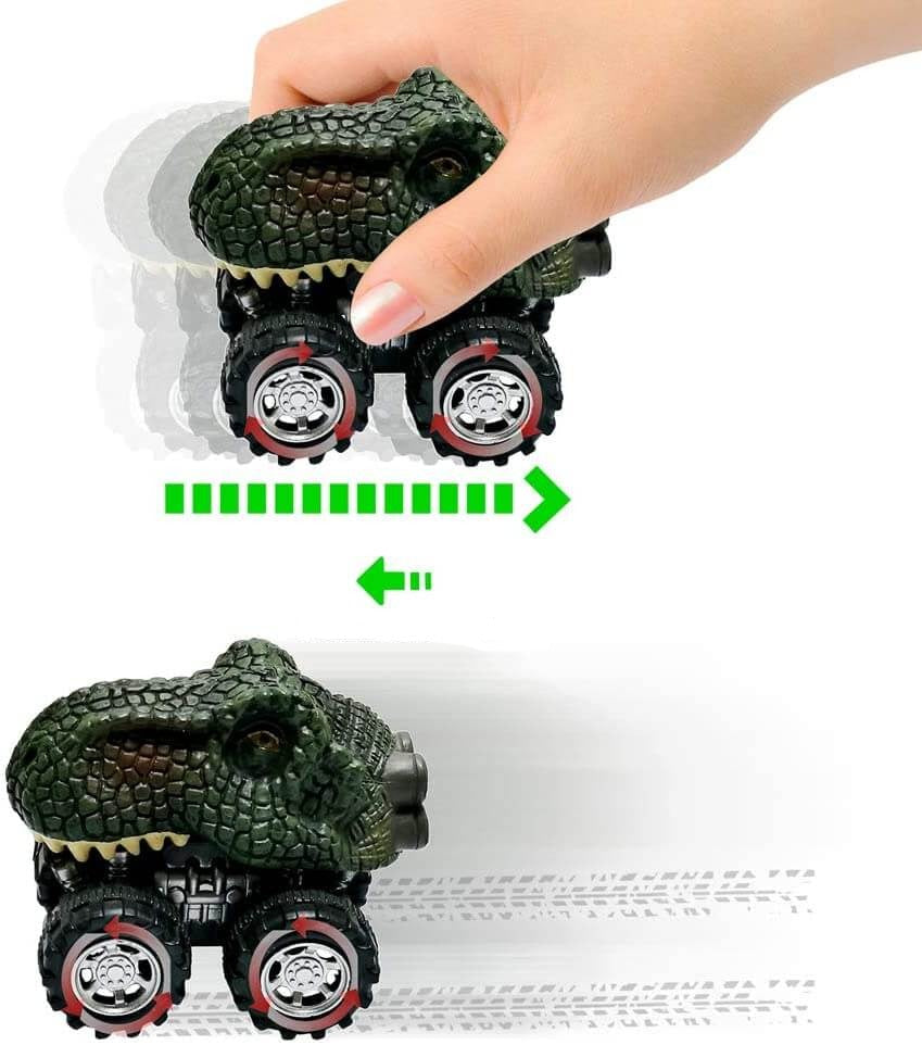 Pull Back Dinosaur Mini Car