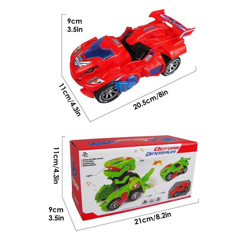 Omformende dinosaur LED-bil