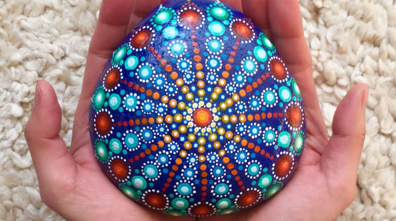 Mandala Painting With Dots