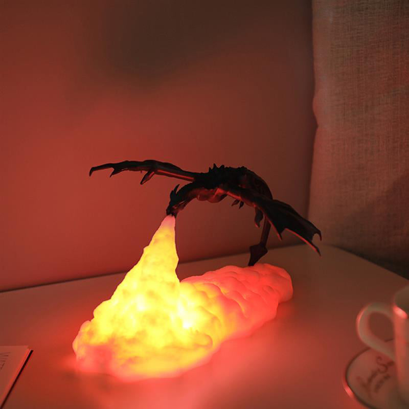 3D Fire Breathing Dragon Night Light
