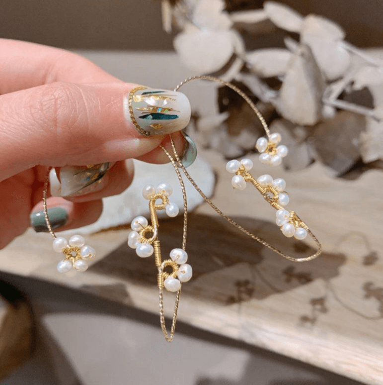 Blomsterkunst Clip-øredobber
