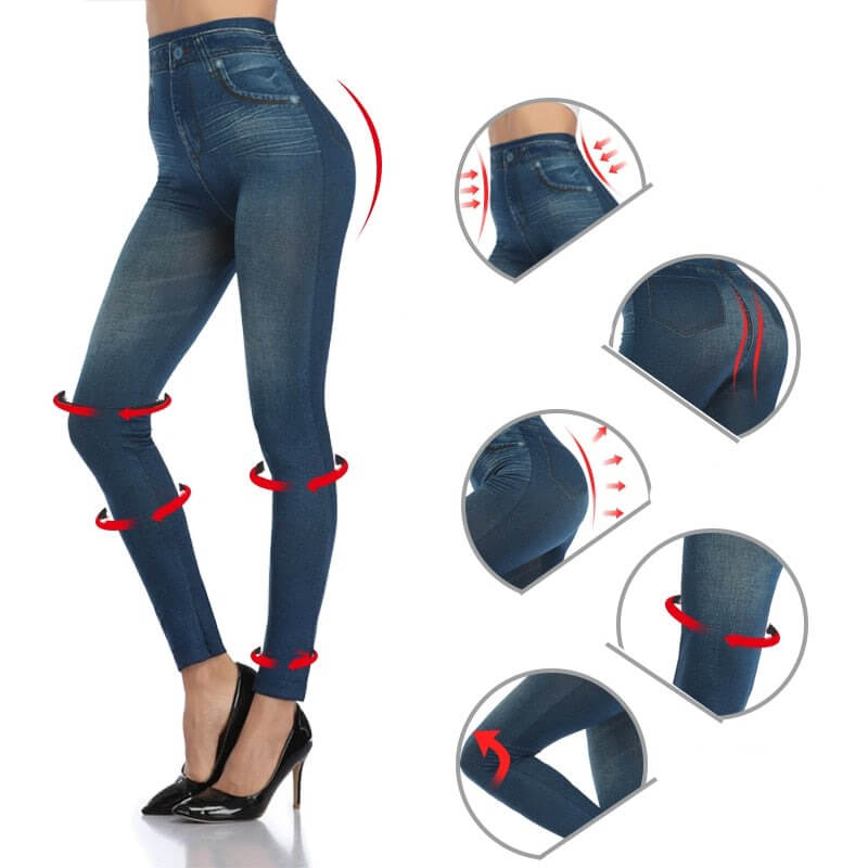 Perfekt passform jeansleggings