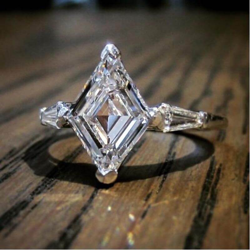 Horse Eye Solitaire Engagement Ring