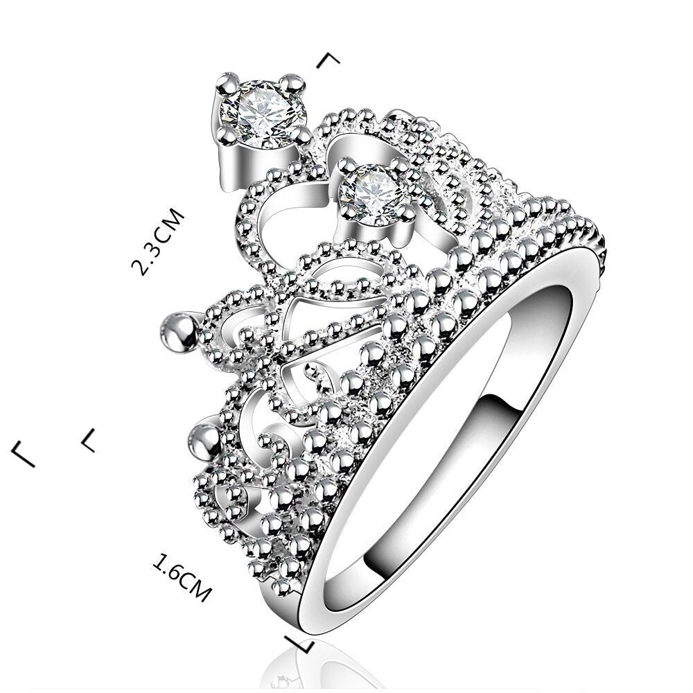 Crystal Crown Rings