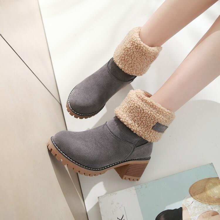 Winter Fur Warm Snow Boots