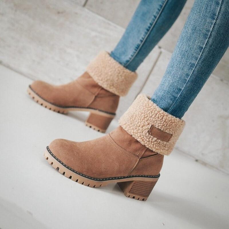 Winter Fur Warm Snow Boots