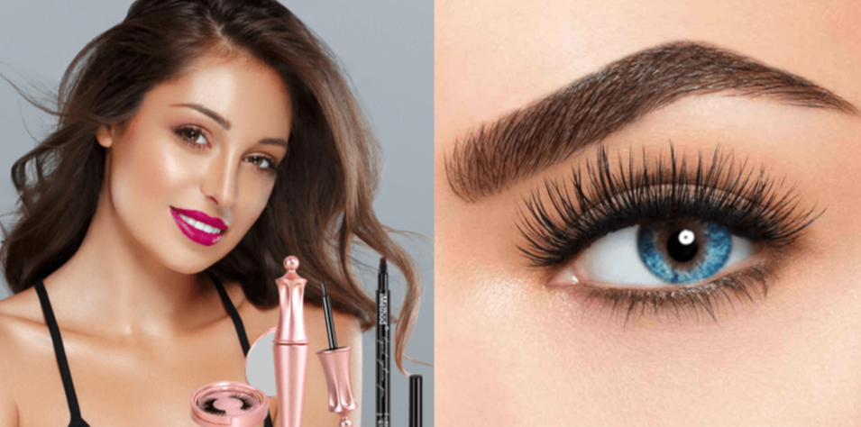 Magnetic eyelash set