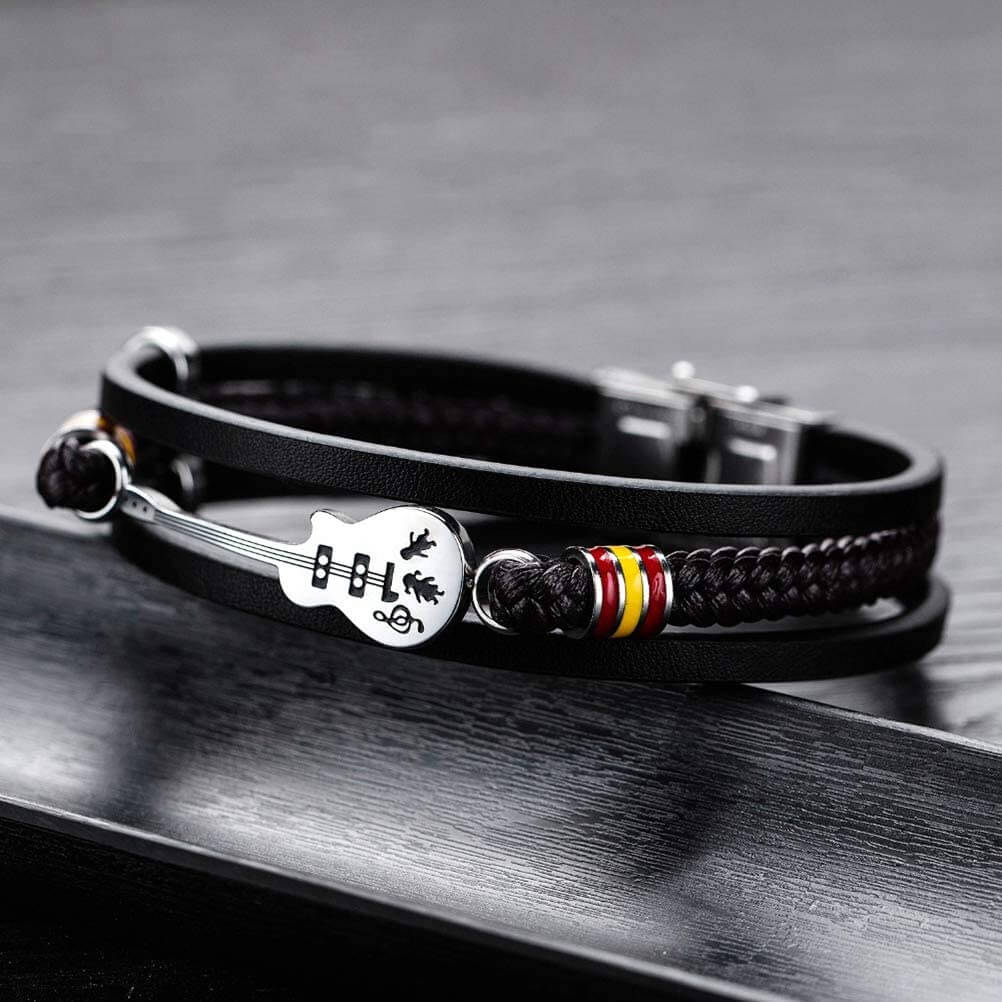 Limited Edition Guitar Leather Bracelet