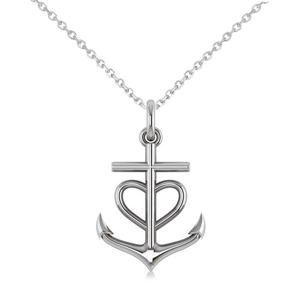 Anchor Heart Necklace