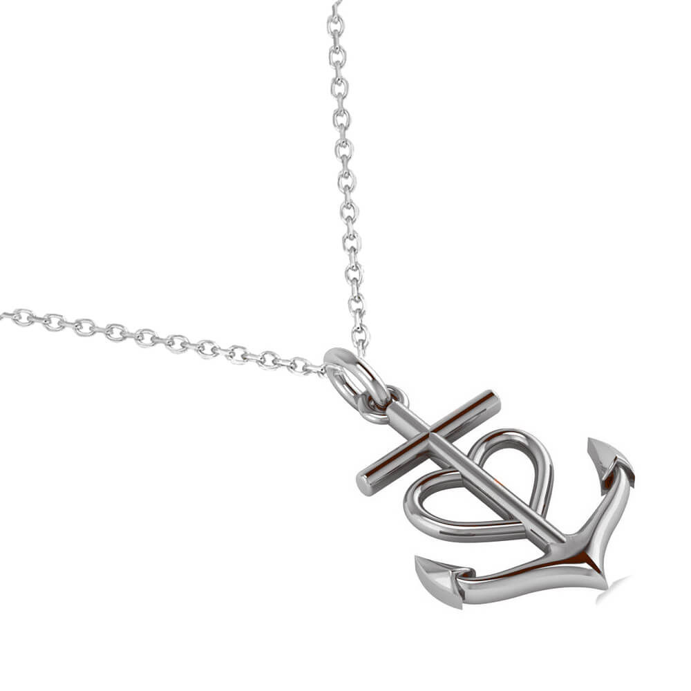 Anchor Heart Necklace