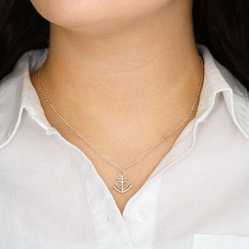 Anchor Heart Necklace