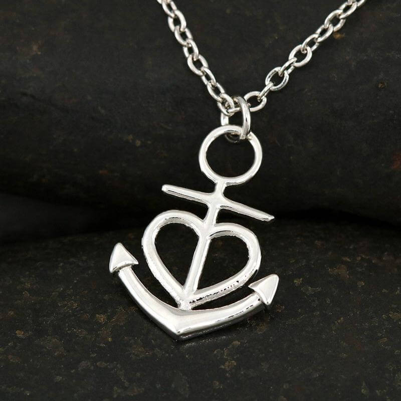 Anchor Heart Necklace