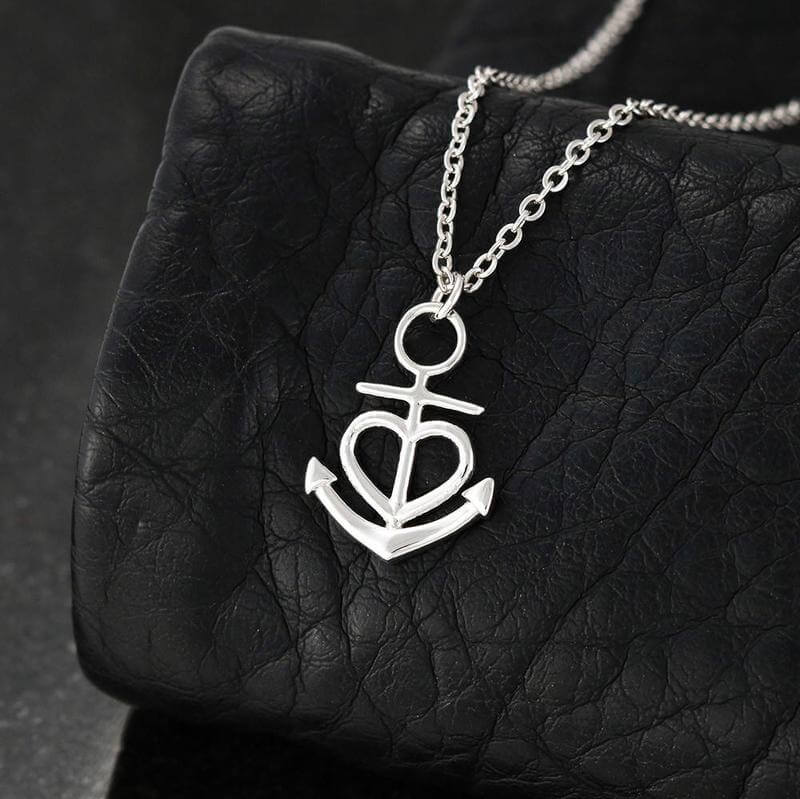 Anchor Heart Necklace