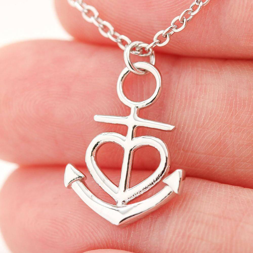 Anchor Heart Necklace