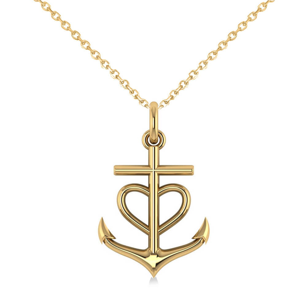 Anchor Heart Necklace