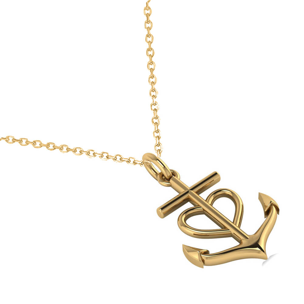 Anchor Heart Necklace