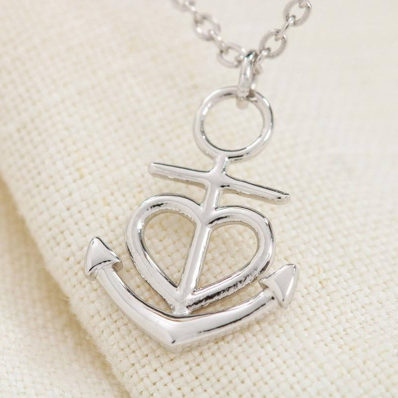 Anchor Heart Necklace