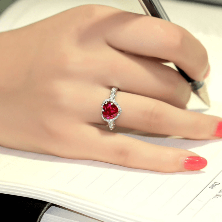 Heart Cubic Zirconia Ring