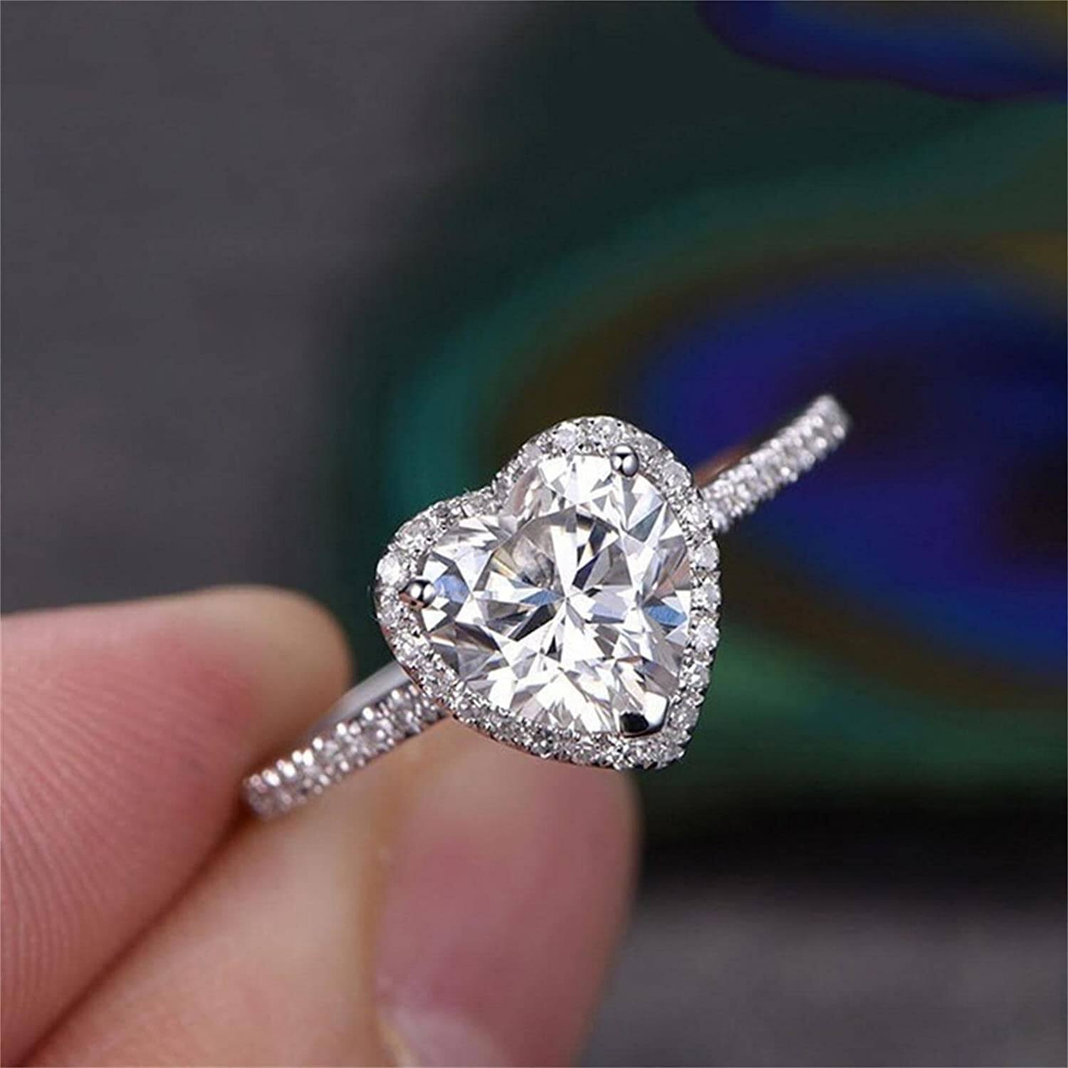 Heart Cubic Zirconia Ring
