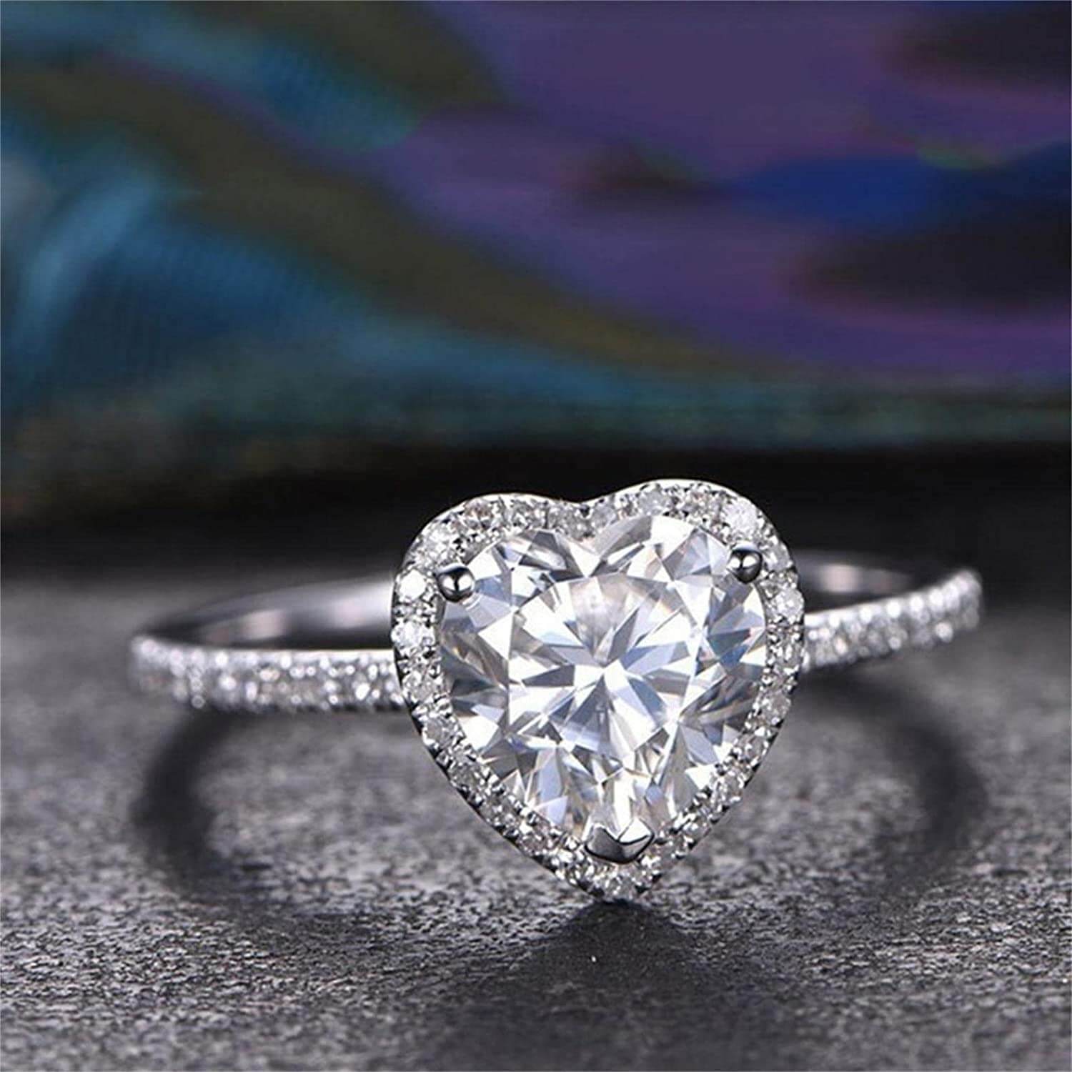 Heart Cubic Zirconia Ring