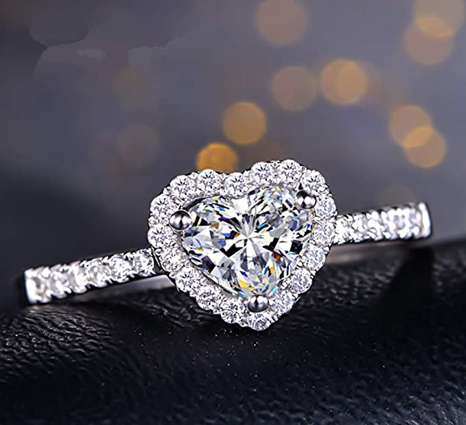 Heart Cubic Zirconia Ring