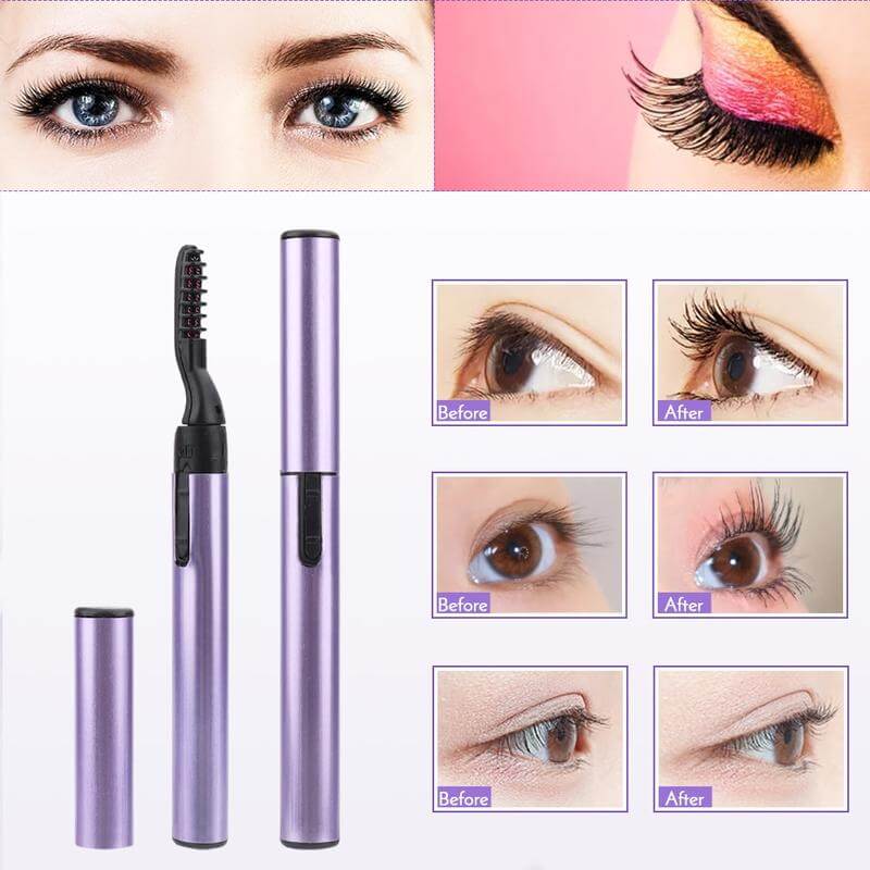 Heated eyelash curler
