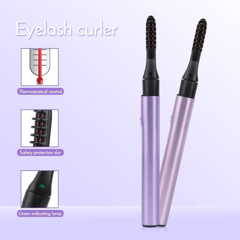 Heated eyelash curler