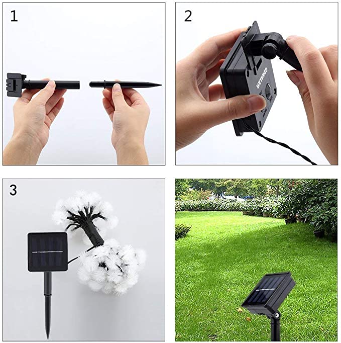 LED Sunflower Bulb String Lights
