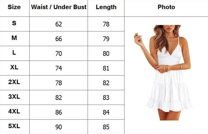 Women's V-Neck Spaghetti Strap Dress