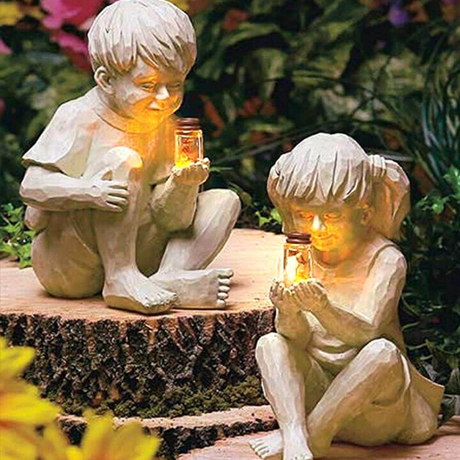 Children with Solar Flares Garden Statues