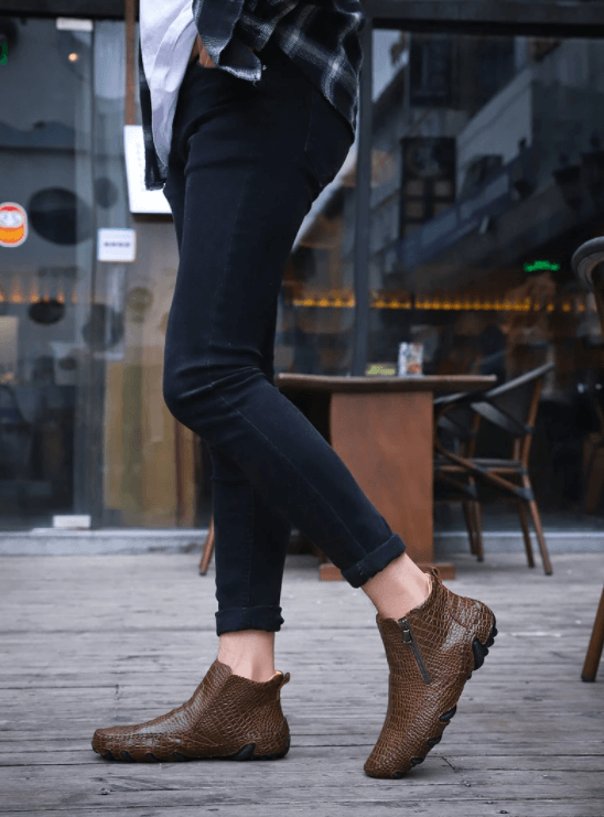Cow Leather Chelsea Boots