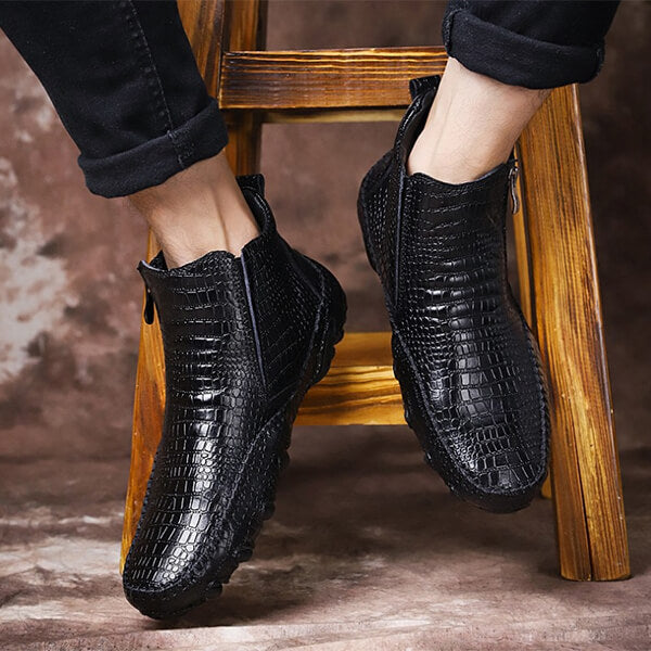 Cow Leather Chelsea Boots