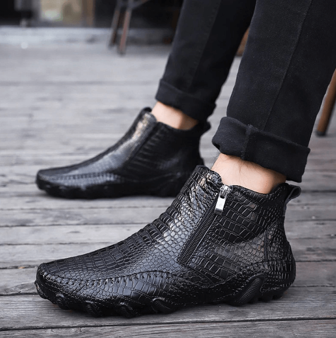 Cow Leather Chelsea Boots