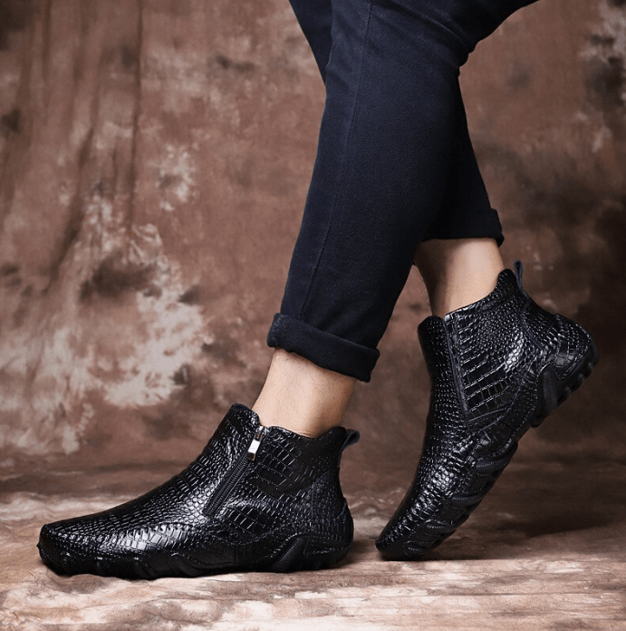 Cow Leather Chelsea Boots