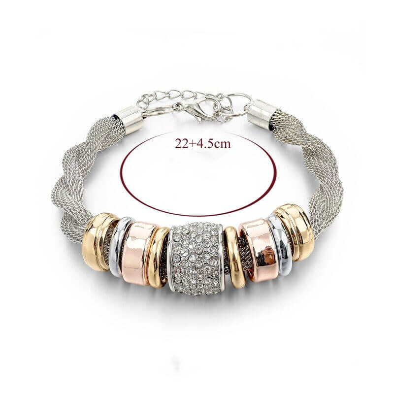 Intertwined Ring Accent Bracelet