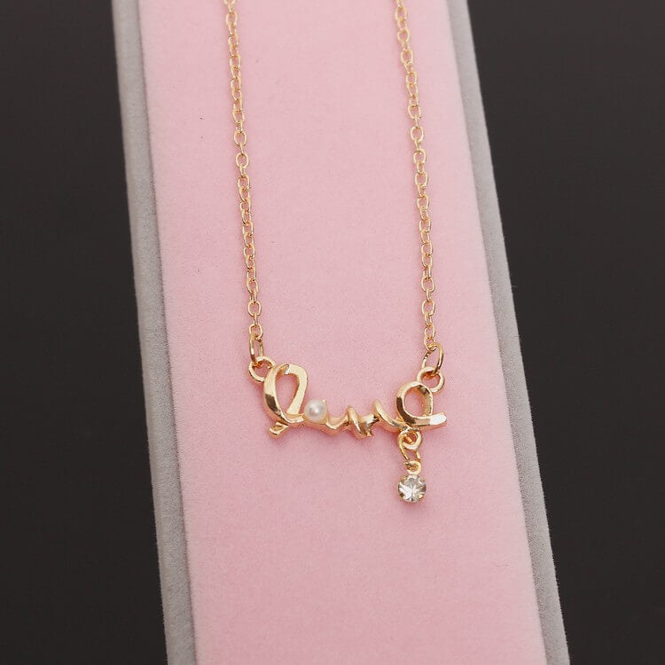 LOVE Pearl Necklace
