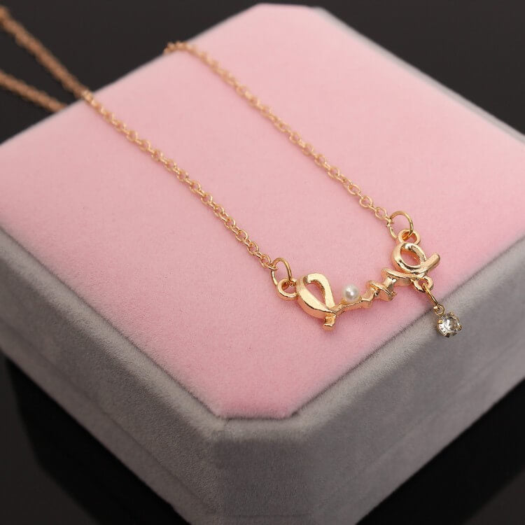 LOVE Pearl Necklace
