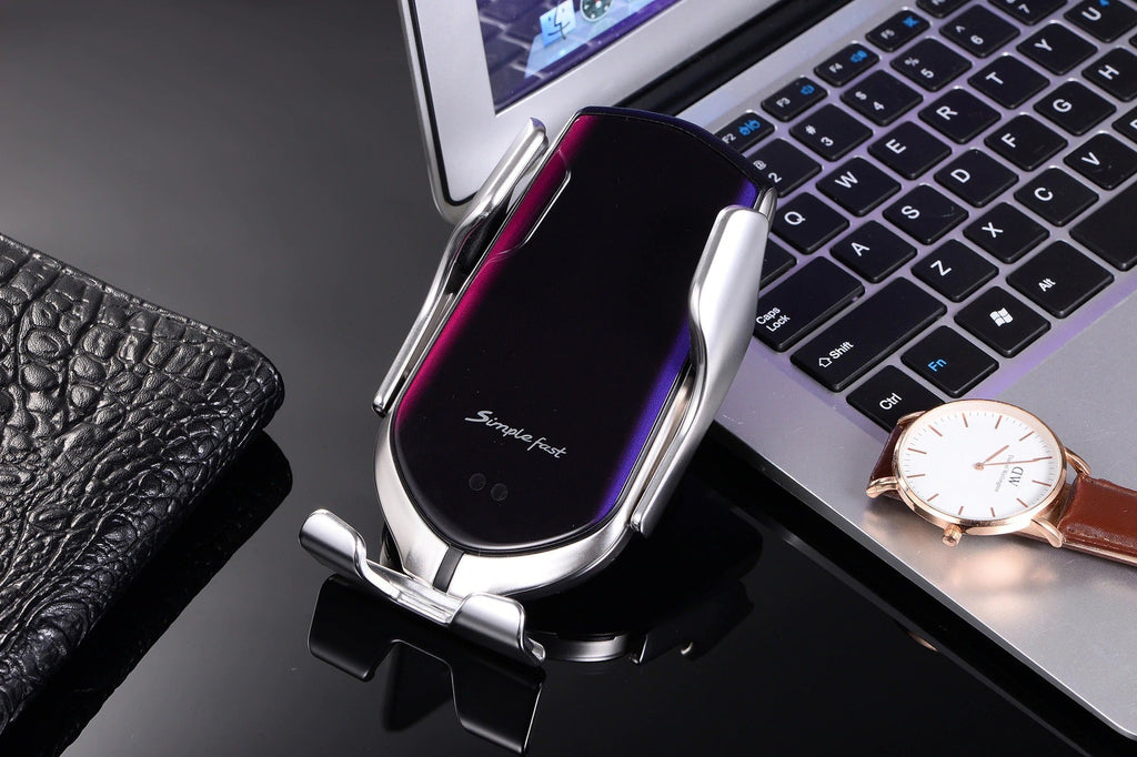 PREMIUM - Automatic Clamping Phone Holder | Wireless Charger