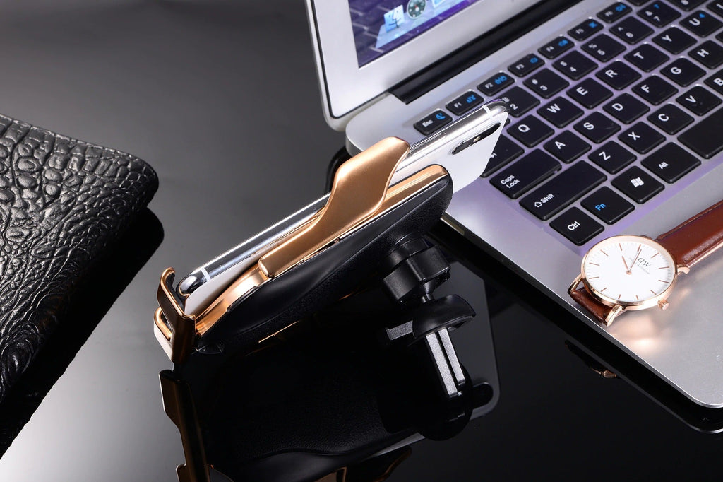 PREMIUM - Automatic Clamping Phone Holder | Wireless Charger