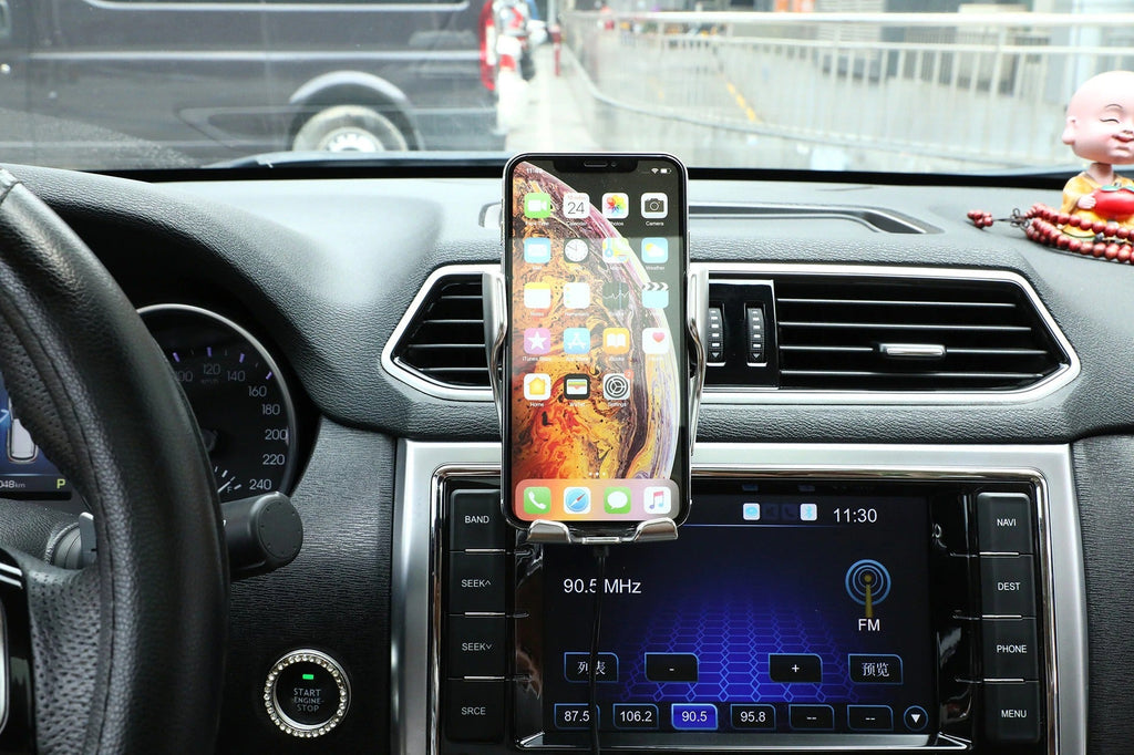PREMIUM - Automatic Clamping Phone Holder | Wireless Charger