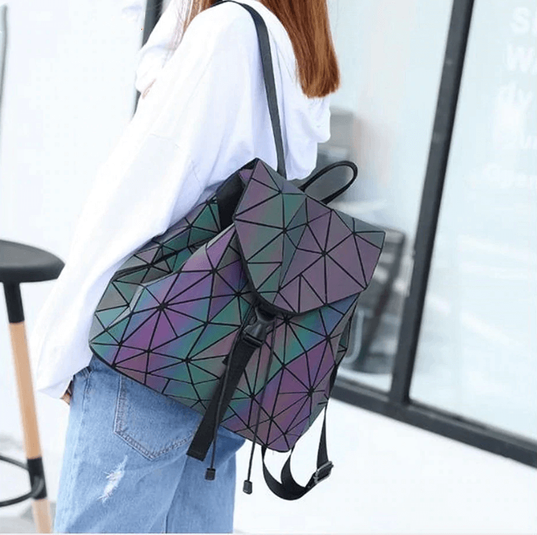 Luminous Geometric Backpack