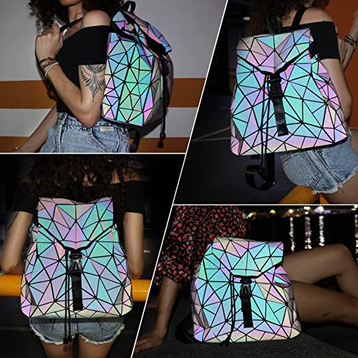 Luminous Geometric Backpack