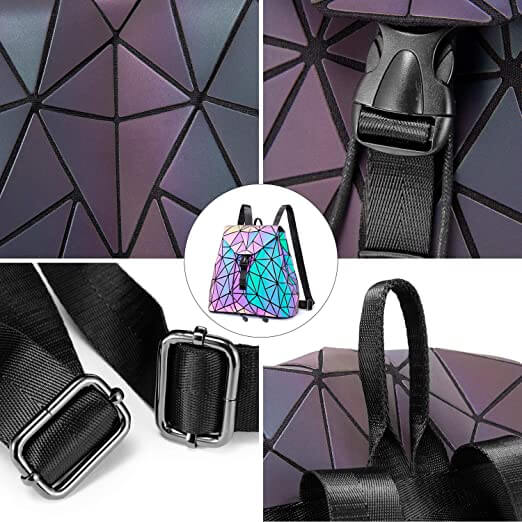 Luminous Geometric Backpack