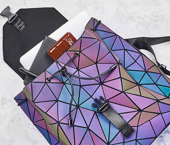 Luminous Geometric Backpack