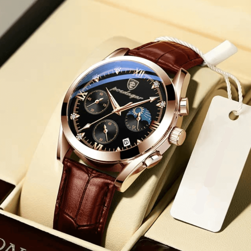 Premium Leather Wristwatch for Men