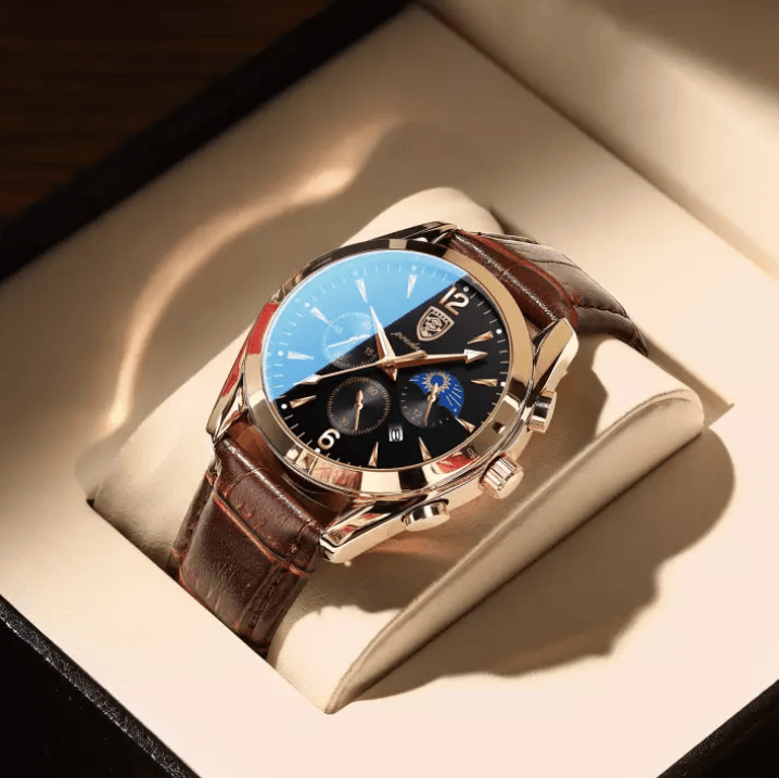 Premium Leather Wristwatch for Men