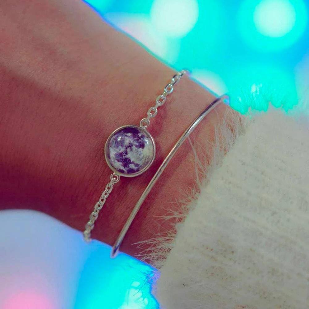 Glow In The Dark Moon Bracelet