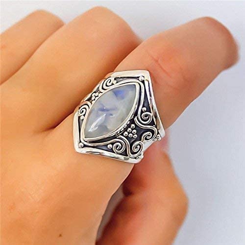 Bohemian style moonstone ring