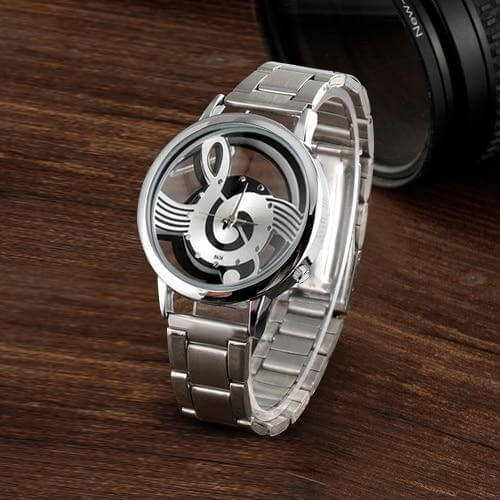 Musical note wristwatch