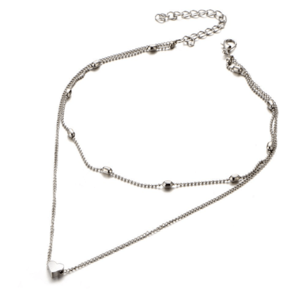 Heart Pendant Choker
